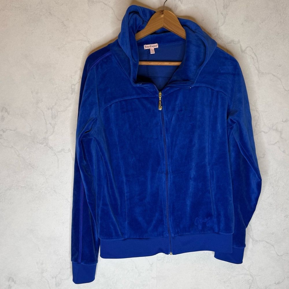 Juicy couture blue velour tracksuit 2 piece matching set - Picture 4 of 8